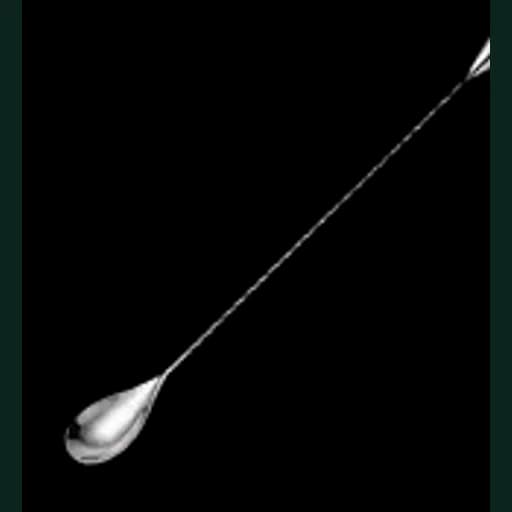 Long twisted-handle bar spoon