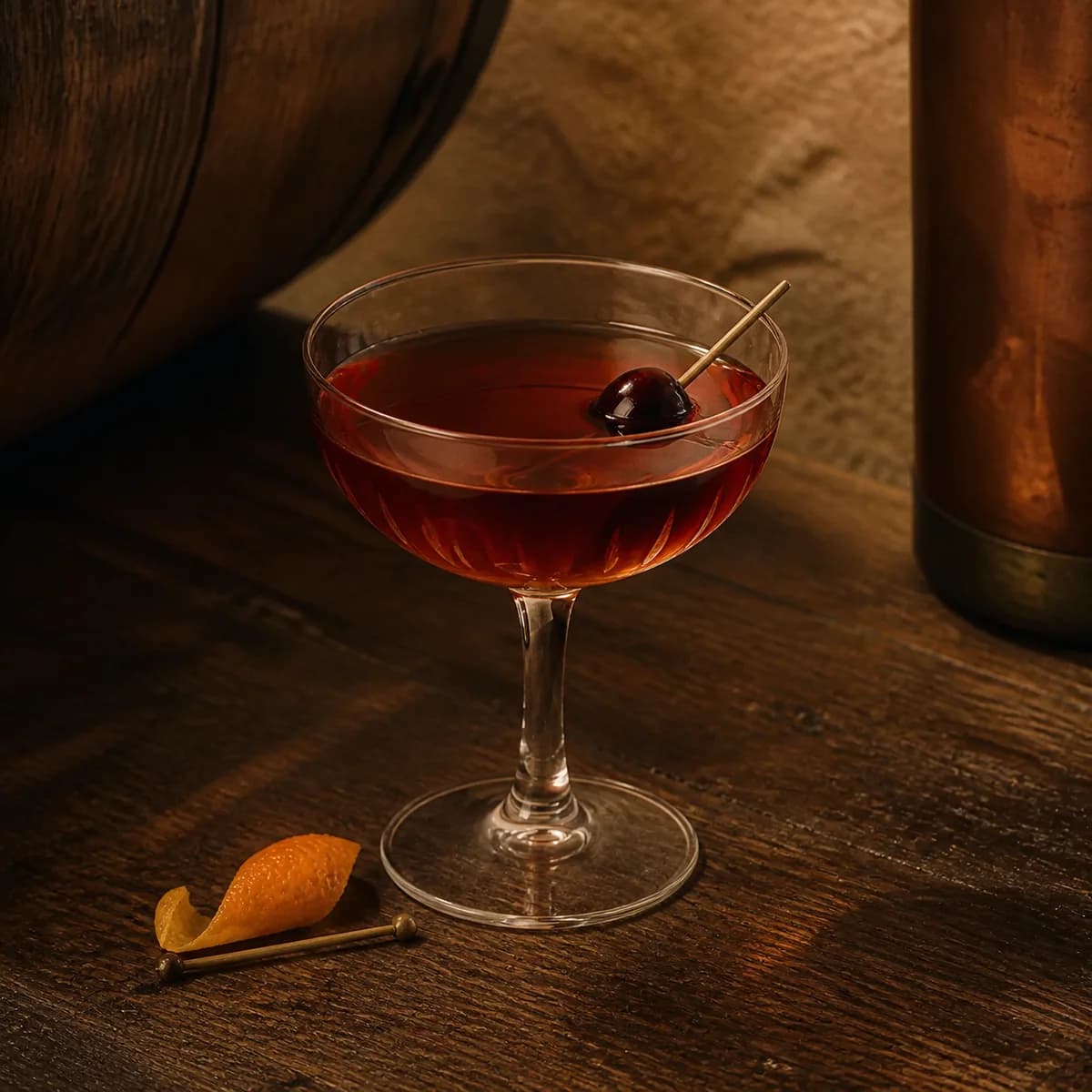 Metropole in a clear shallow coupe styled in an intimate cellar salon with limewashed masonry, old oak and tarnished copper.